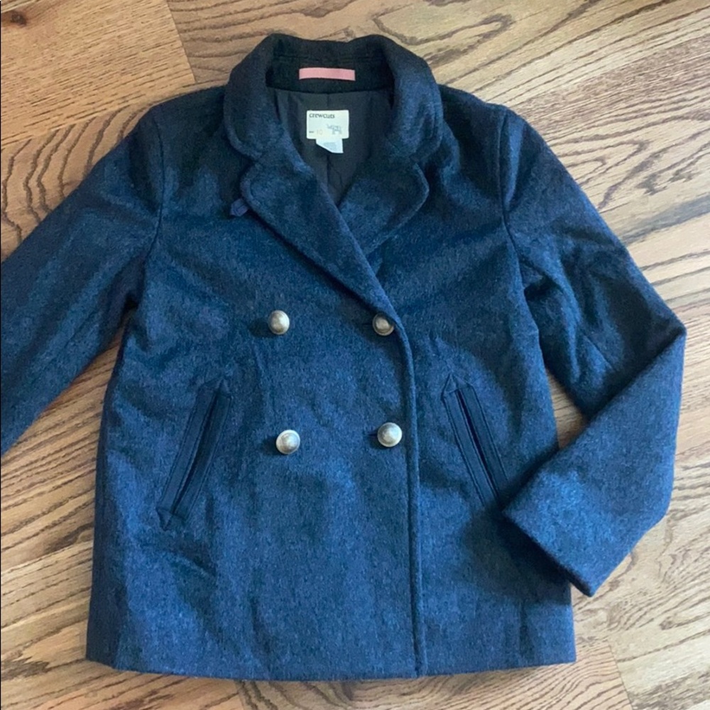 Crewcuts grey wool coat